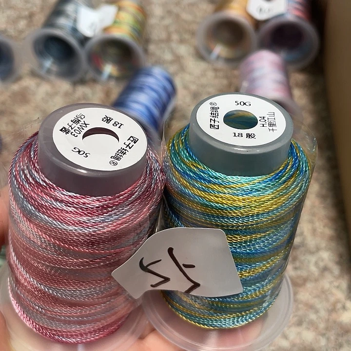 棉55 段染股线手工编织