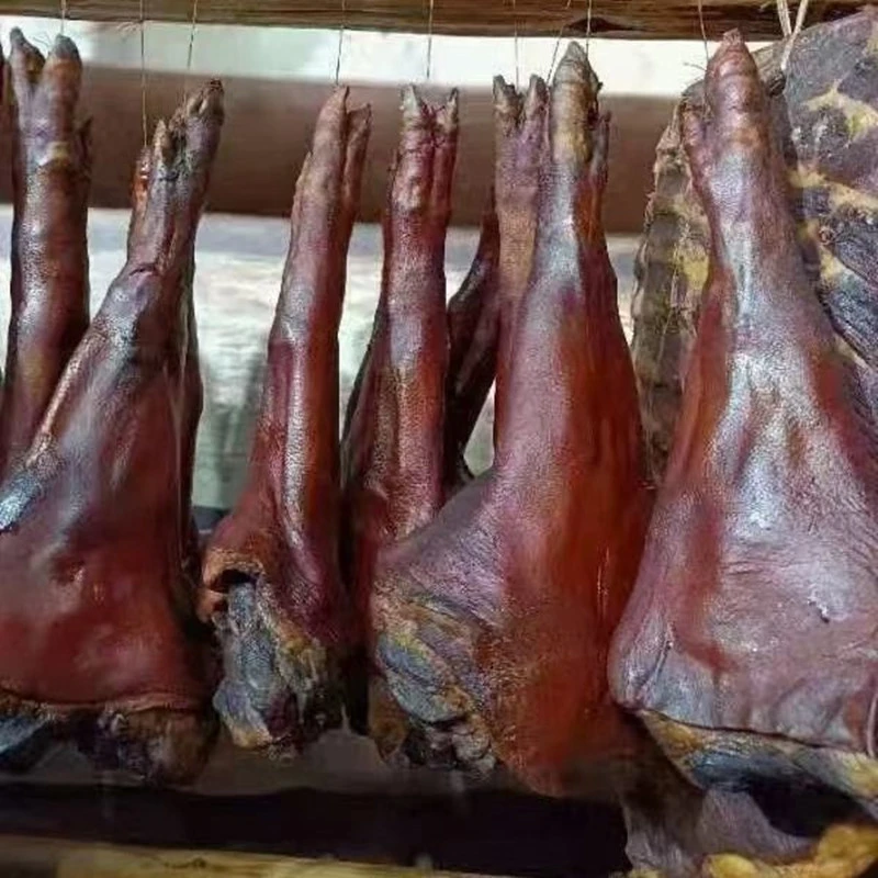 腊猪脚正宗四川柴火烟熏带筋腊猪手农家传统重庆特产风干腊猪蹄