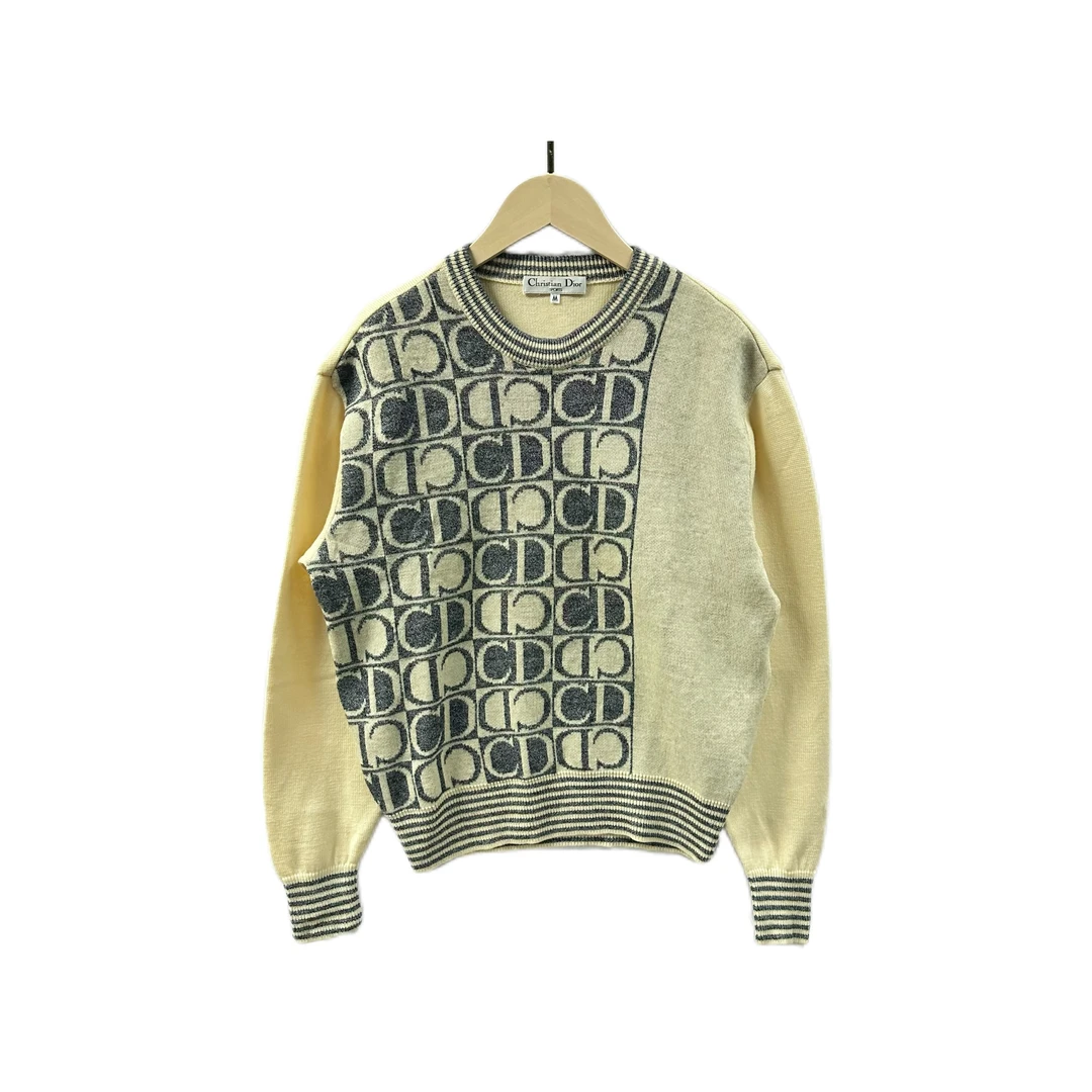 95新 DIOR/迪奥 CD印花针织毛衣/fy2023