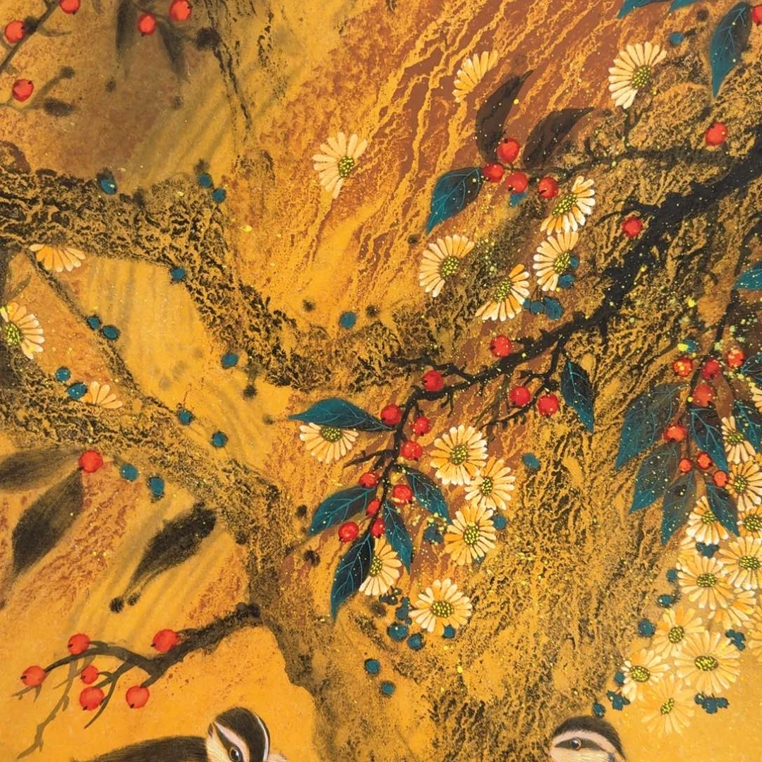 国画国画作品山水花鸟纯手绘