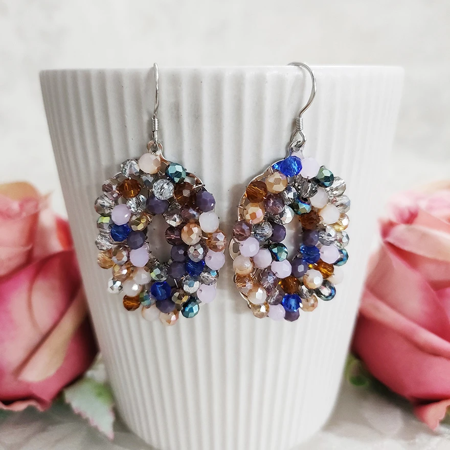 铜合金耳饰 民族风纯手工复古吊坠耳环2226