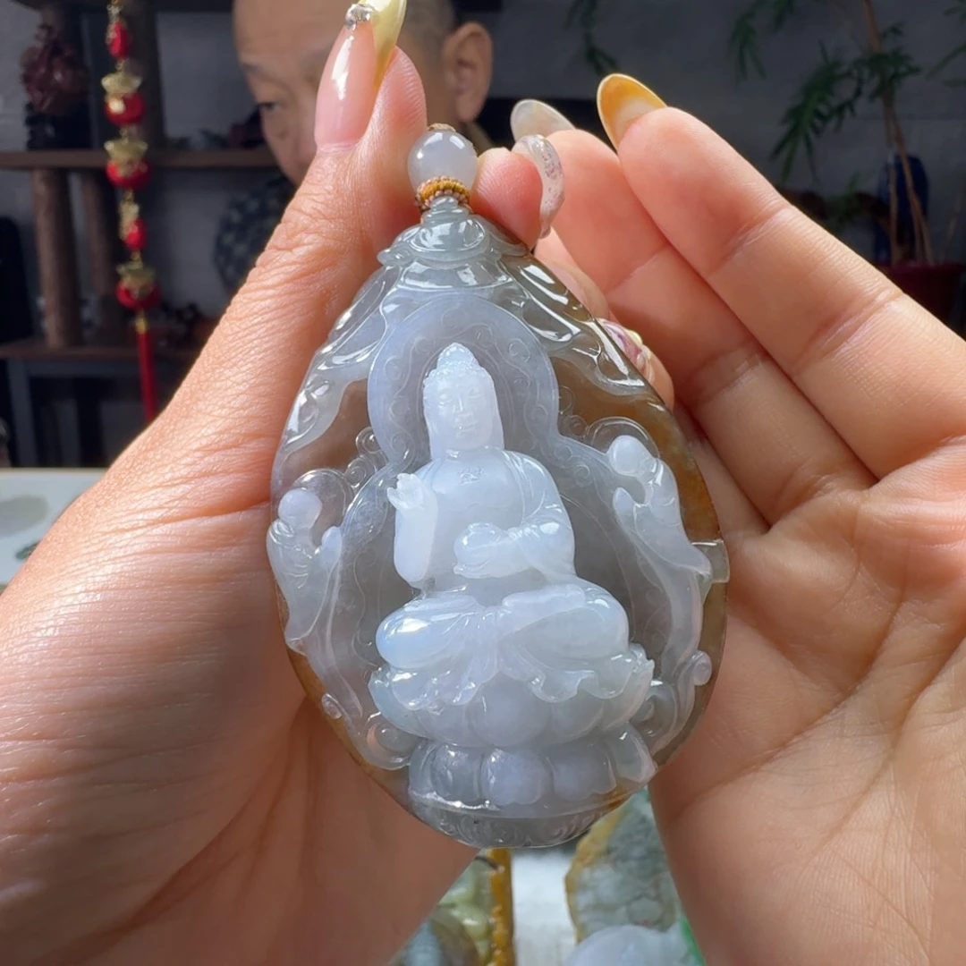 红***头定制翡翠未镶嵌佛