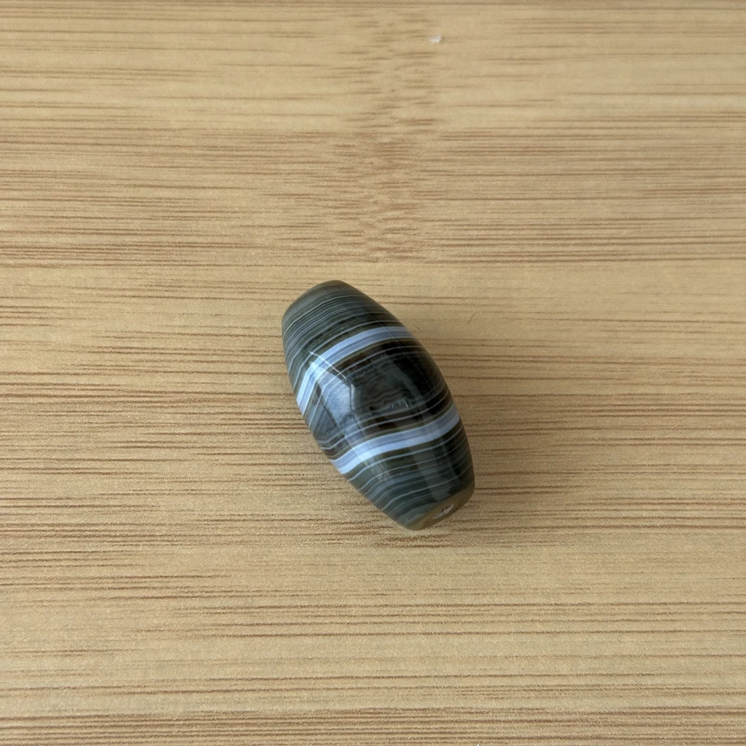 满缠丝玛瑙 米珠 瓷白眼