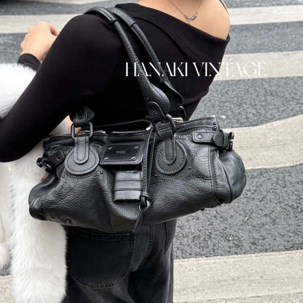 95新 Chloe/蔻依 花绮中古/Chloe锁头单肩包