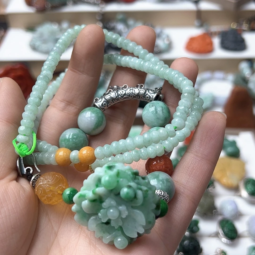 翡翠戒指未镶嵌晨****๑