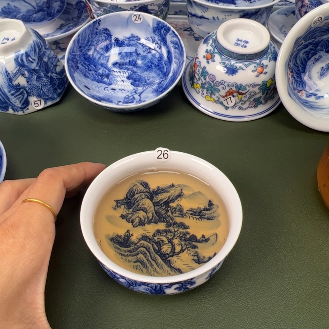 景德镇纯手工纯手绘茶具木木26