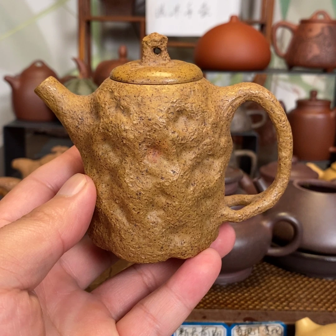 紫砂茶壶段泥柴烧供春壶