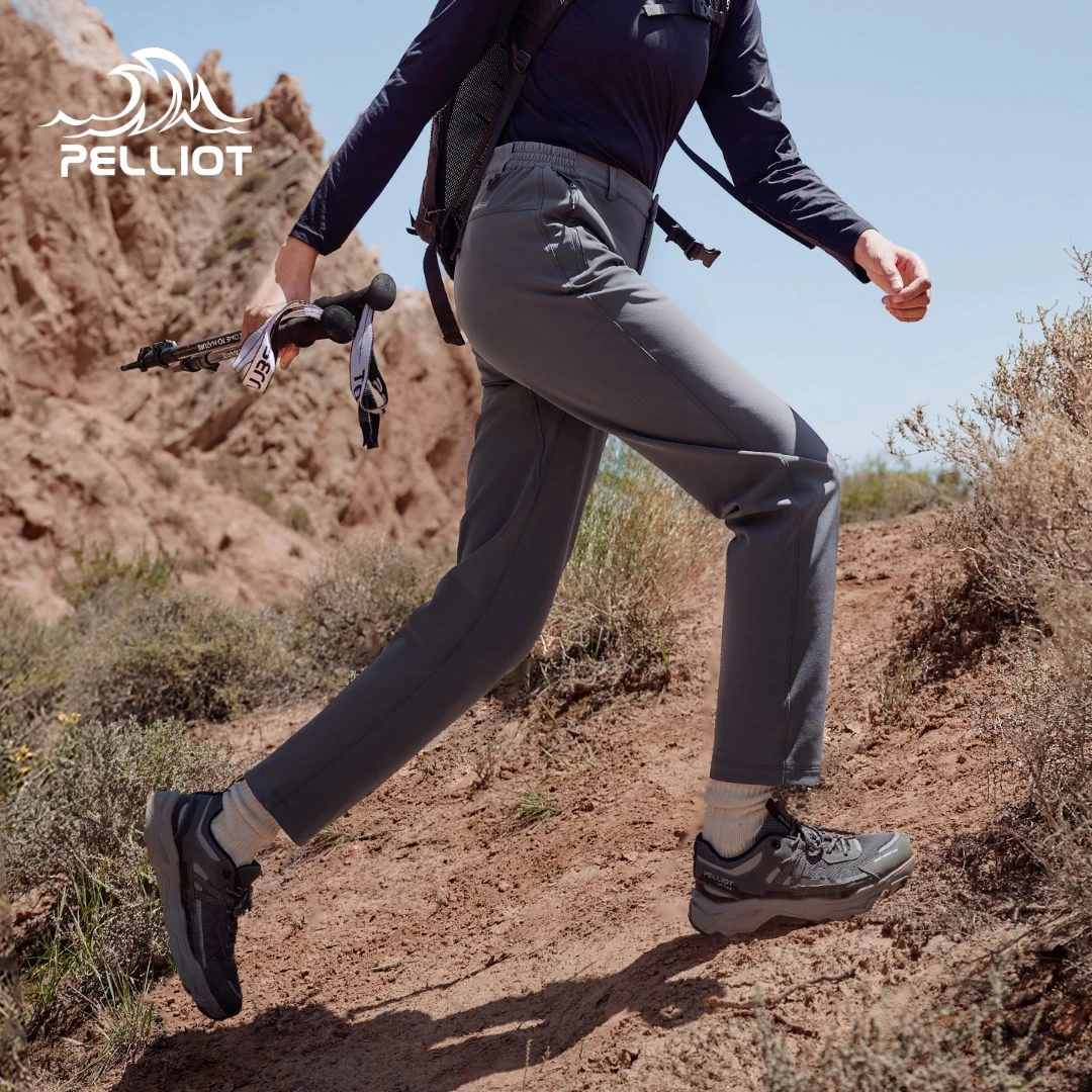 伯希和户外软壳裤女款25新款运动高弹防风防水轻量保暖徒步登山裤