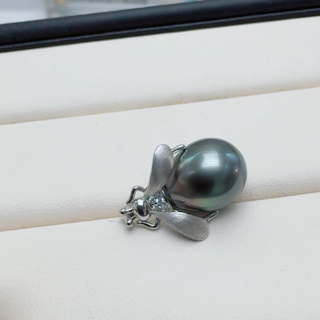 海水珍珠银S925镶嵌颈饰@@hd254