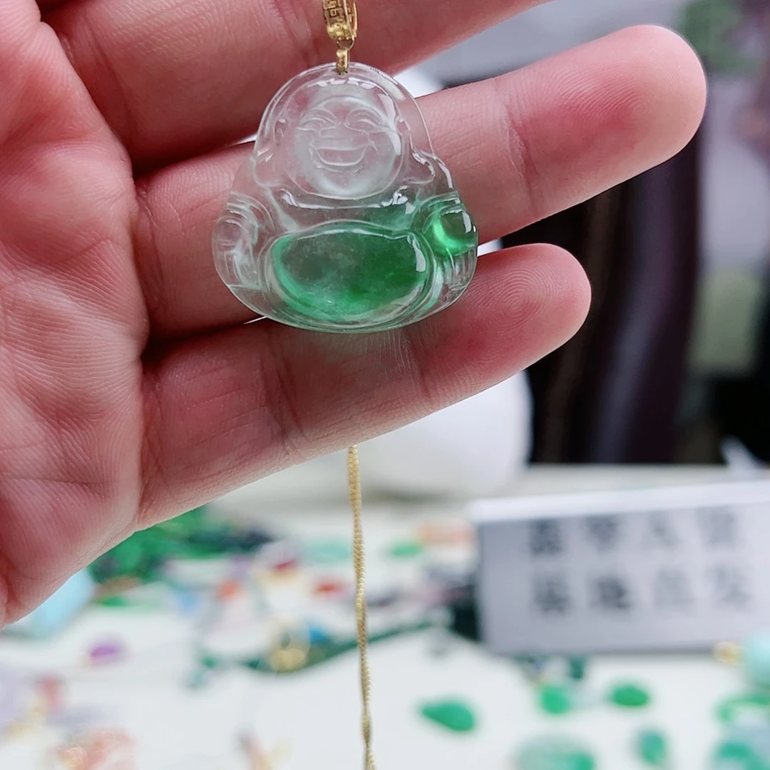 翡翠吊坠(赠链)银S925镶嵌