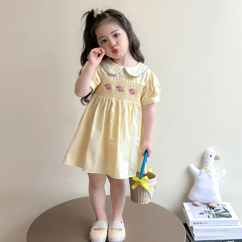 儿童甜美连衣裙夏季2025新款女孩婴儿休闲女童夏天韩版可爱公主裙