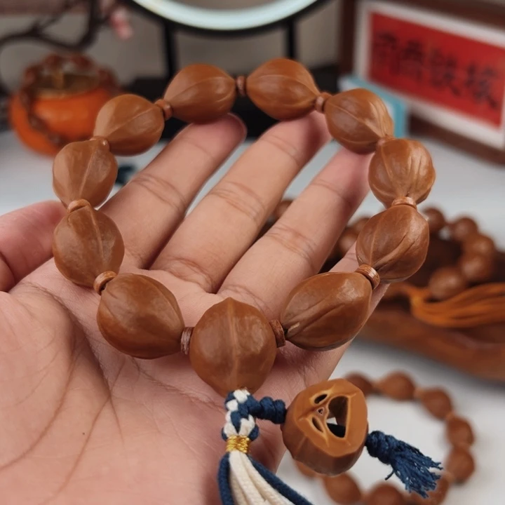 橄榄核手串安****心17×25鲨鱼背
