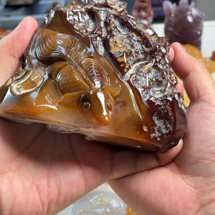 玛瑙/玉髓未镶嵌吊坠(不含链)