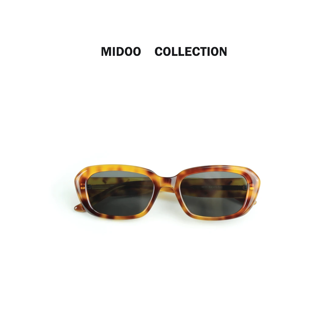 MIDOO ‘复古回潮’时髦豹纹不挑人方框遮阳墨镜斜挎包