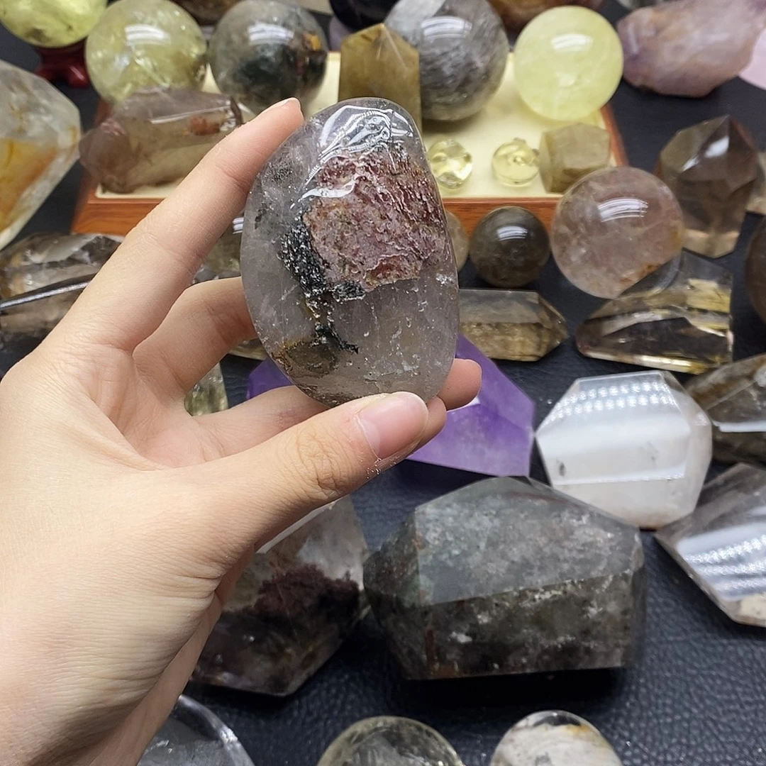 珠宝半成品水晶未镶嵌65水晶石