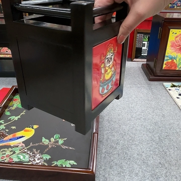 陶瓷板画10/10笔筒