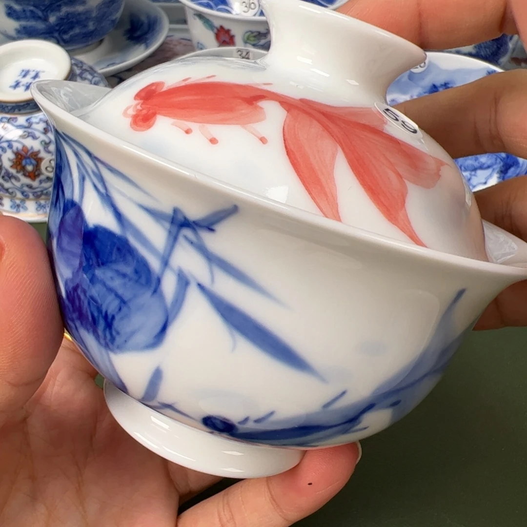 景德镇纯手工纯手绘茶具木木59