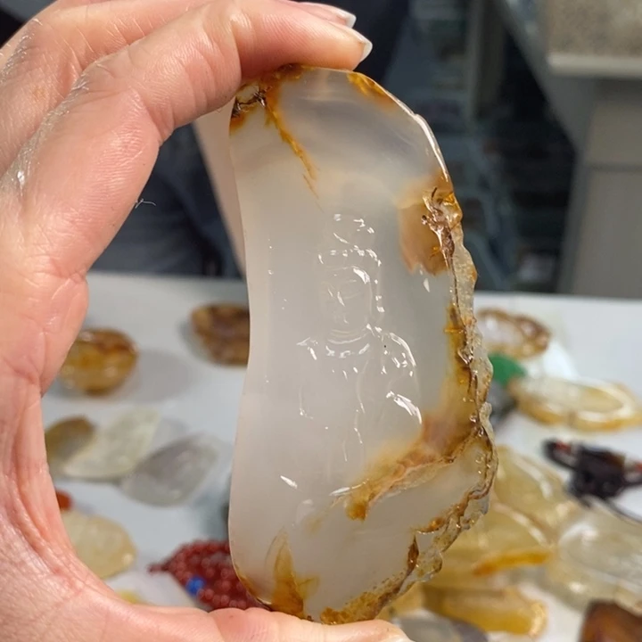 玛瑙/玉髓吊坠(不含链)未镶嵌