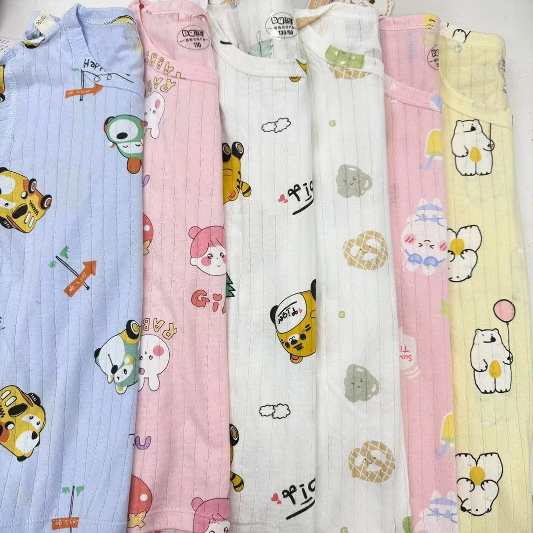 新款儿童空调服套装居家舒适印花