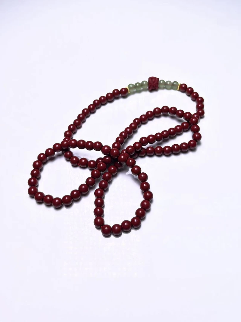 含辰砂工艺品QS-6036手串多圈（无礼盒）