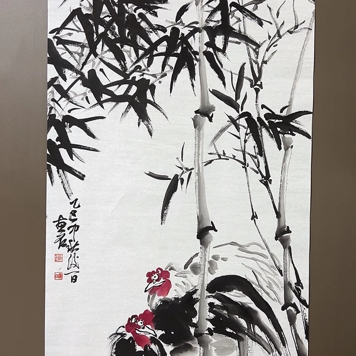 国画陈连平  手绘原创