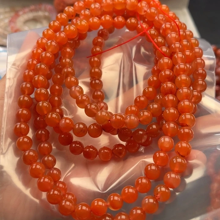 十***子南红玛瑙未镶嵌多样性发货默认微瑕称重8mm162.5克