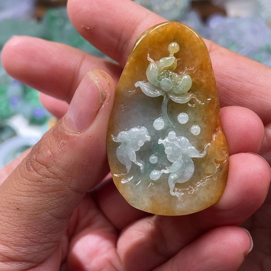 颈饰未镶嵌翡翠翡玉缘翡翠