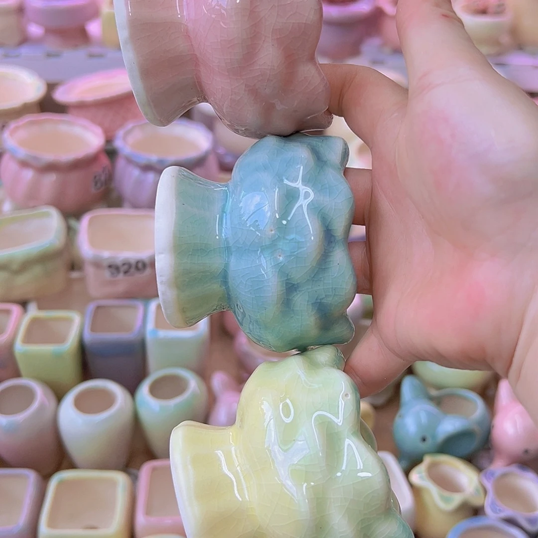 陶瓷花盆当场满12包邮