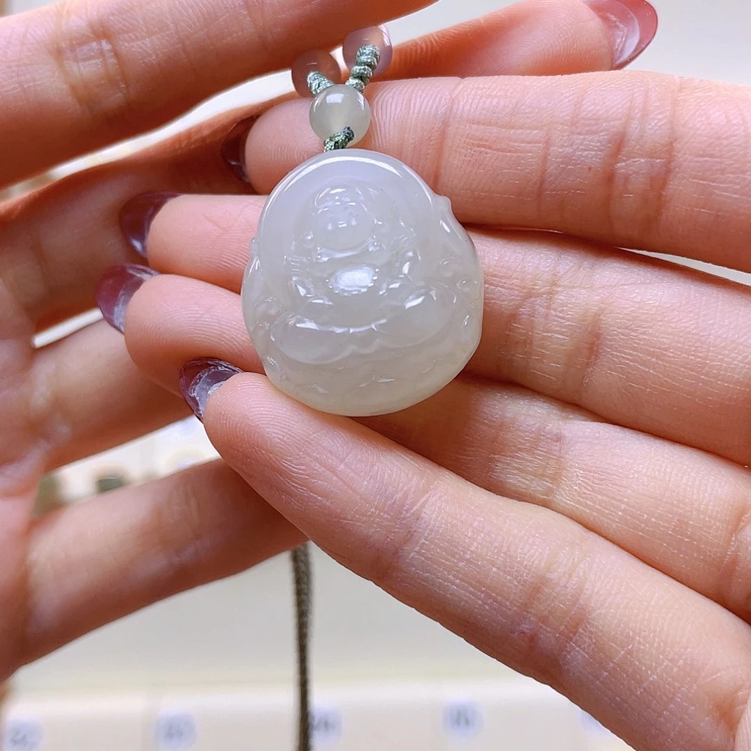 和田玉吊坠(赠链)未镶嵌周***收