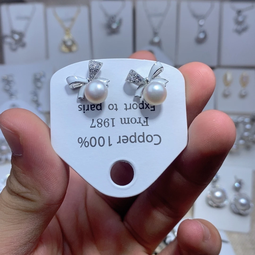 未镶嵌淡水珍珠耳饰