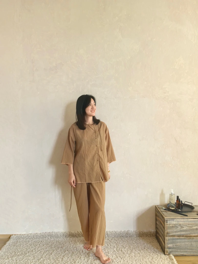 朵朵可可睡衣女2025春夏新款纯棉甜美可外穿家居服套装