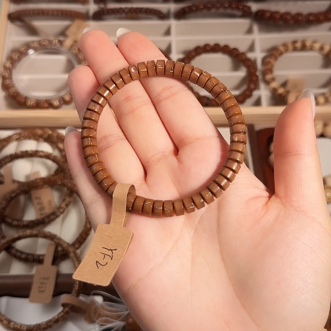 紫金鼠手串7*4福利棕黄纯肉实心鼠片药片