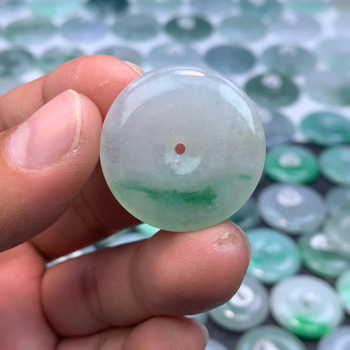 翡翠未镶嵌颈饰缅甸天然A货翡翠30-5.8