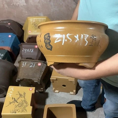 紫砂花盆手工制作
