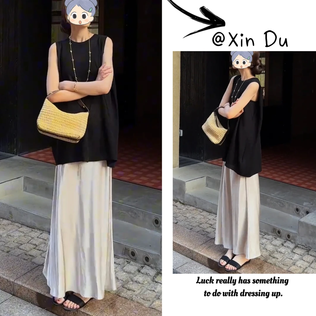 2025夏季新款时尚显瘦气质女士网红洋气两件套百搭款D21631