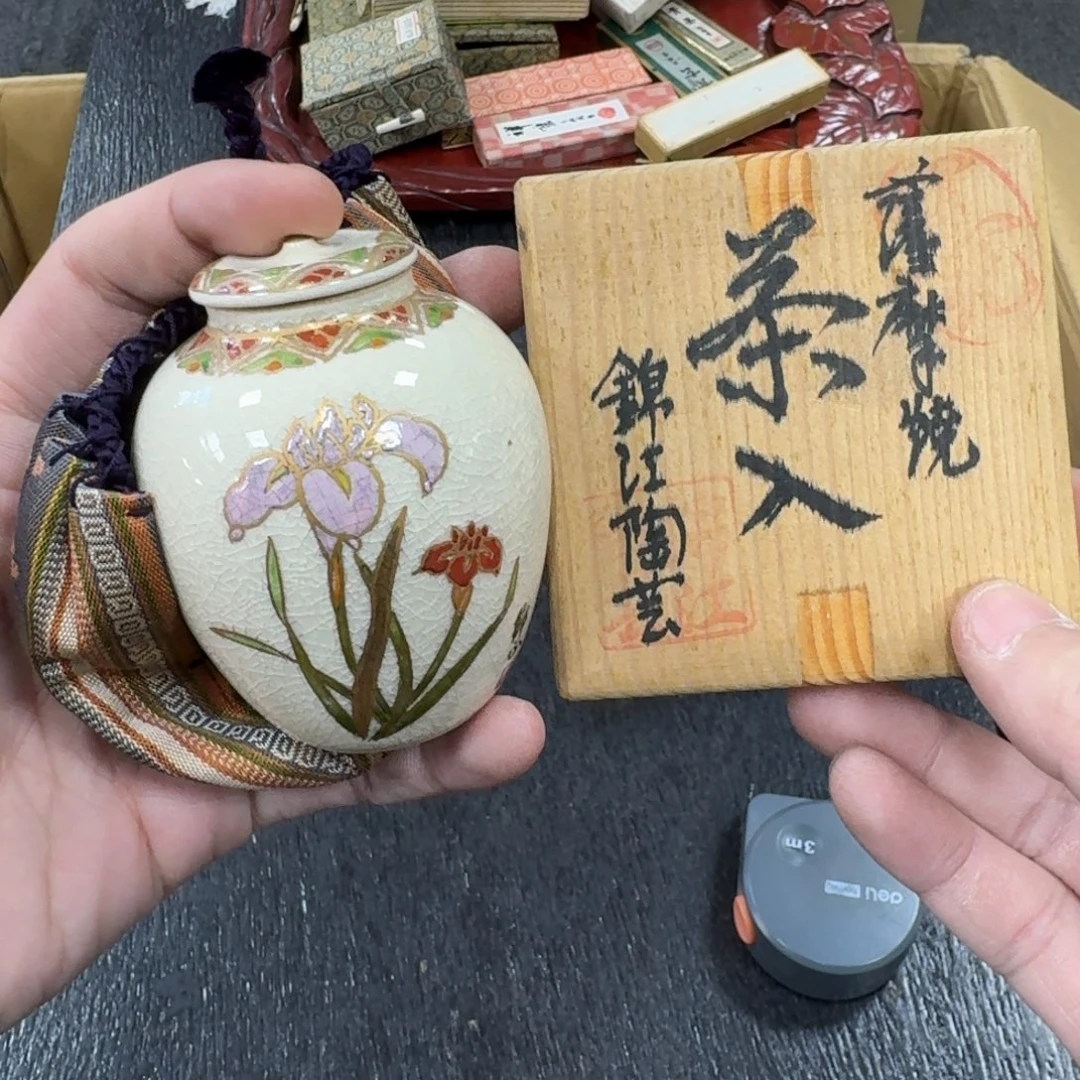 陶瓷日本中古工艺品摆件
