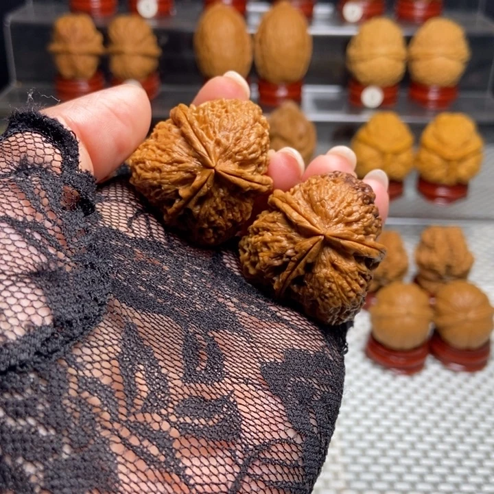 文玩核桃把件15七彩梅花奔