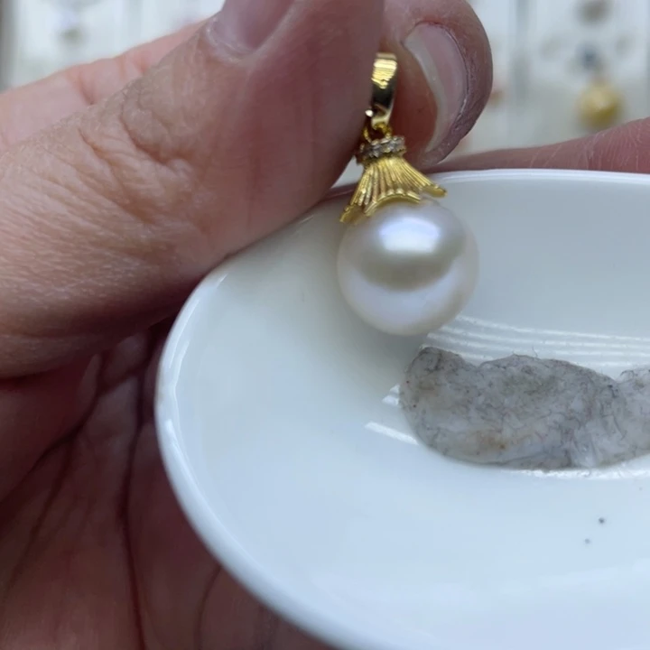 淡水珍珠吊坠(不含链)未镶嵌