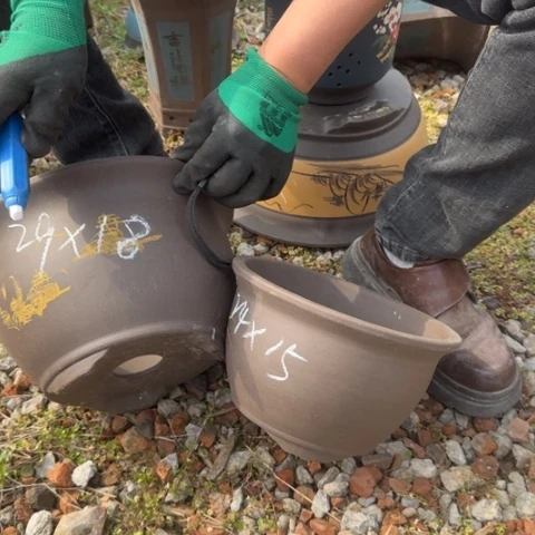 紫砂花盆紫砂花盆盆景盆栽