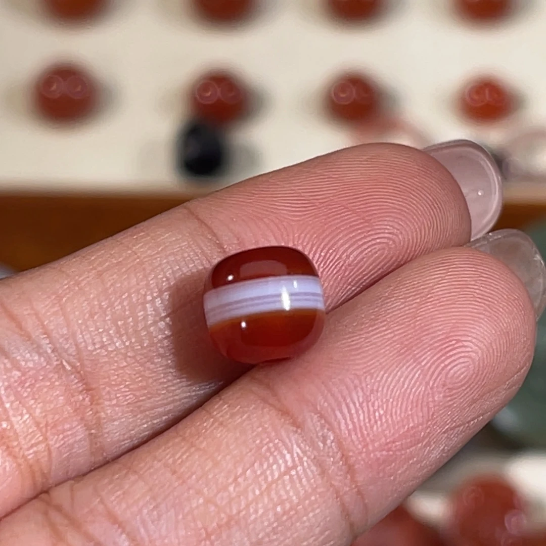 玛瑙/玉髓未镶嵌一线老型珠