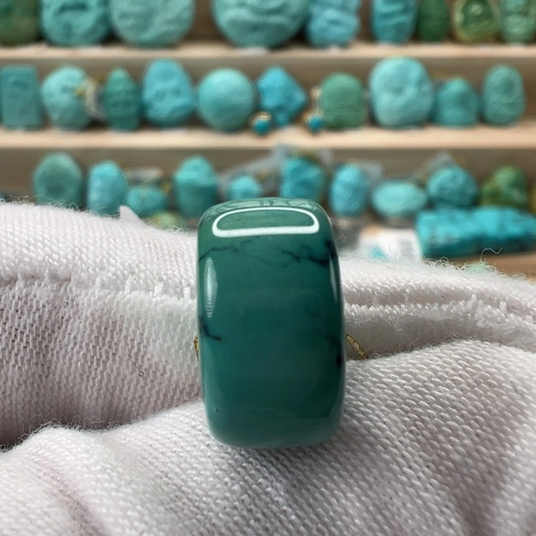 未镶嵌绿松石直切珠14x7.6mm