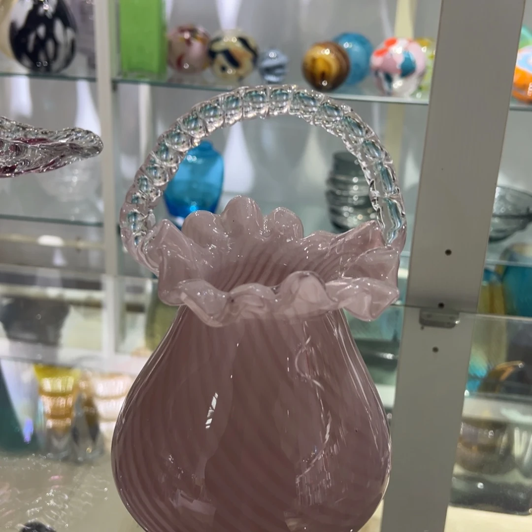 幻彩琉璃花器高度25微瑕