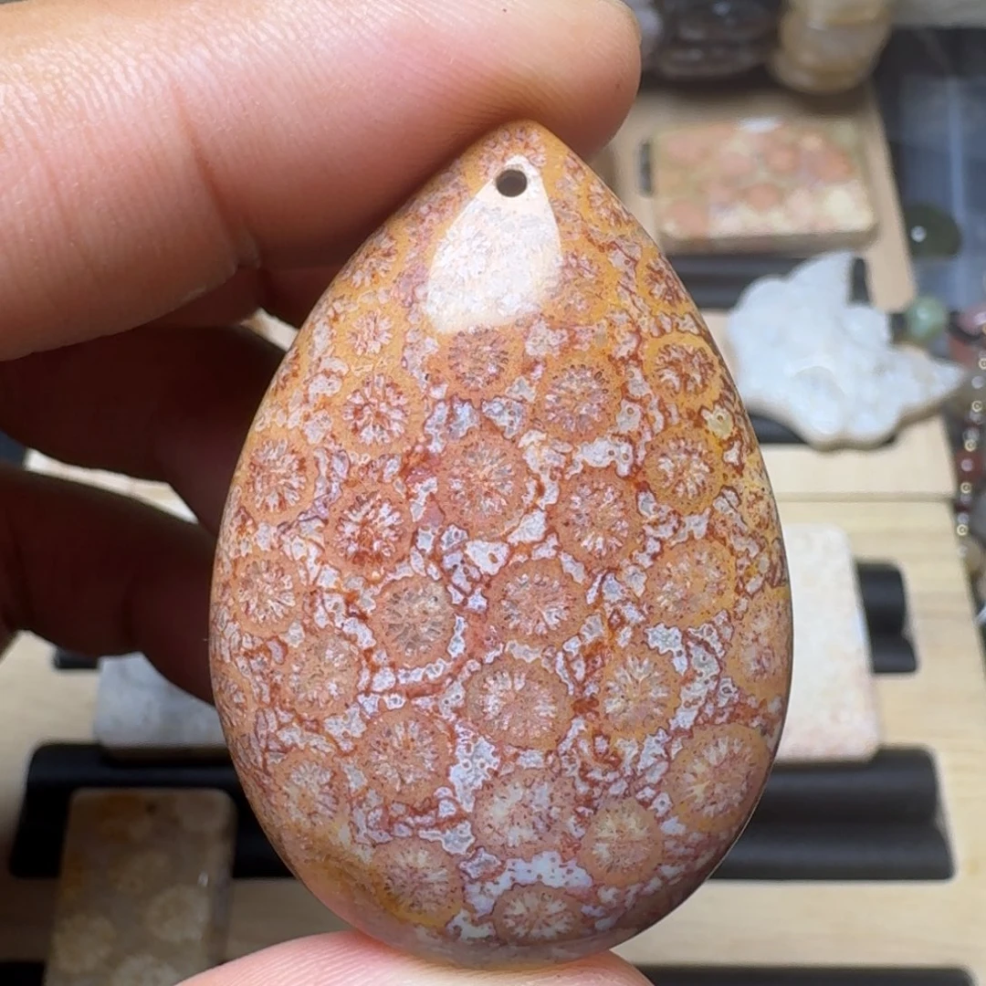 未镶嵌纯天然色有机玉石保真色硅化玉