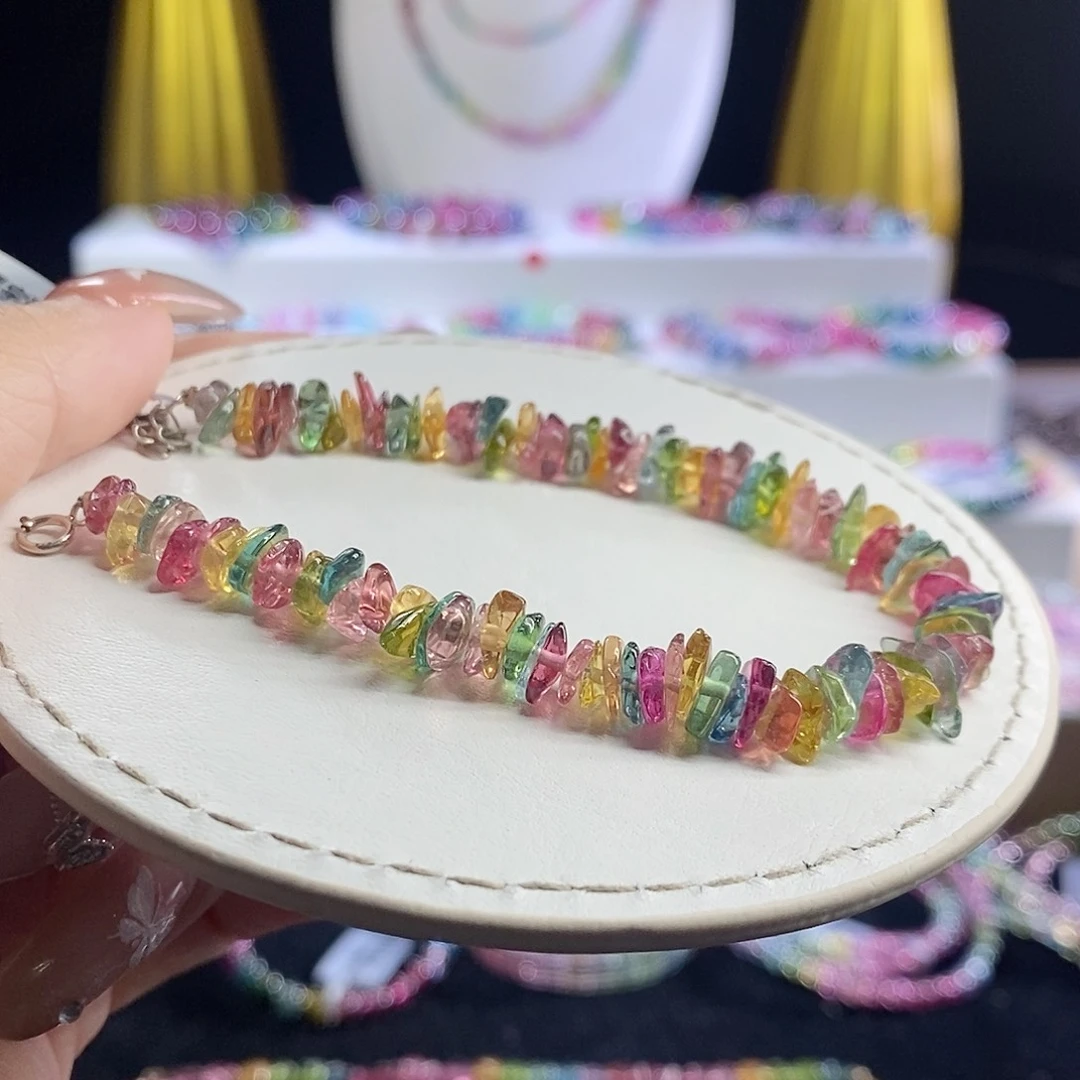 未镶嵌手链碧玺碎碎冰