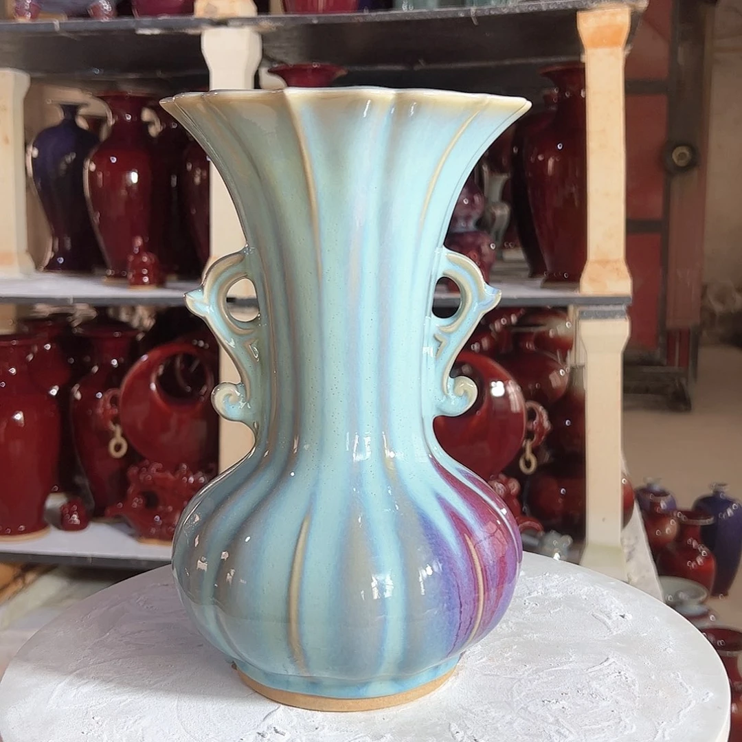 摆件郑家钧窑摆件微