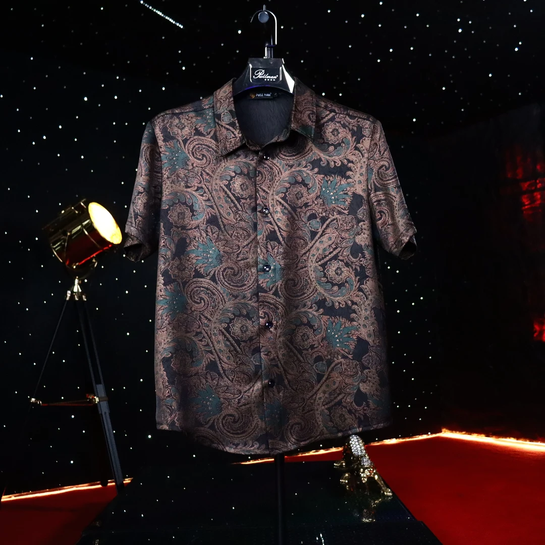 【设计】腰果灵花 典藏系列 顶奢男士衬衫短袖Polo衫