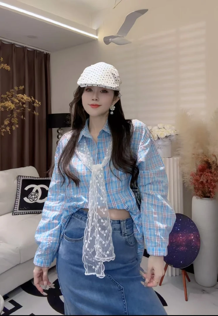 L.X~韩系慵懒风衬衫外套女款2025春季爆款流行宽松超好看衬衣6073