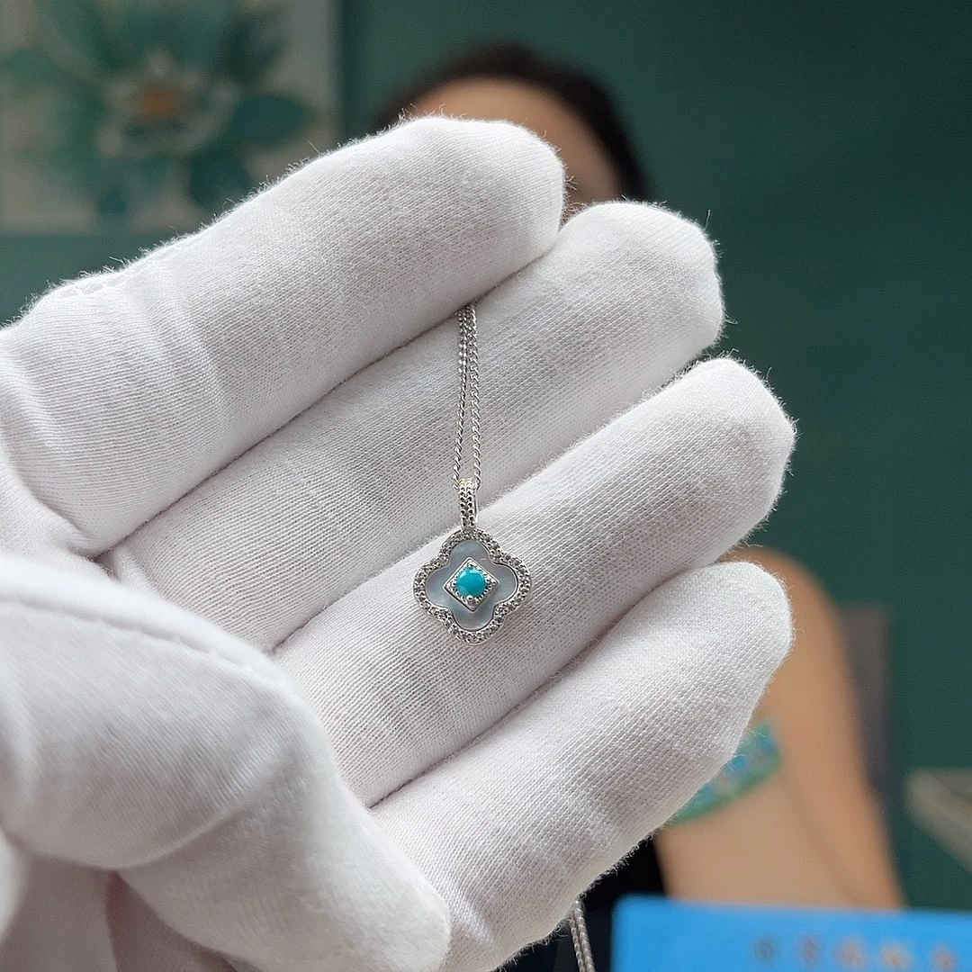 银S925镶嵌绿松石珠宝奇石