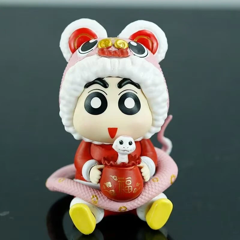 蛇年  暴富  抱福小新   蜡笔小新卡通摆件