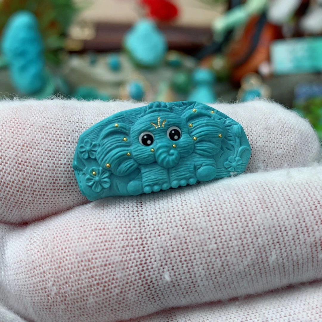 绿松石珠宝奇石未镶嵌